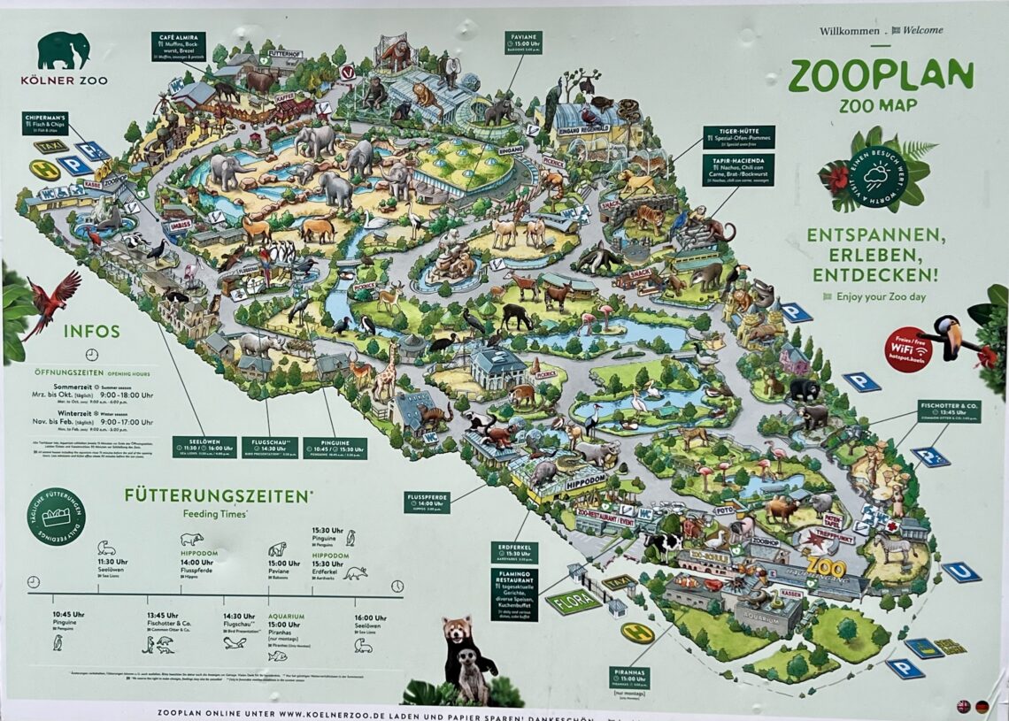 Übersichtsplan Kölner Zoo